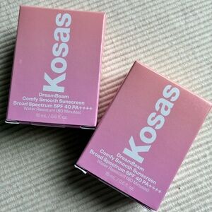 Kosas DreamBeam Silicone-Free Mineral Sunscreen SPF 40 Ceramides and Peptides X2